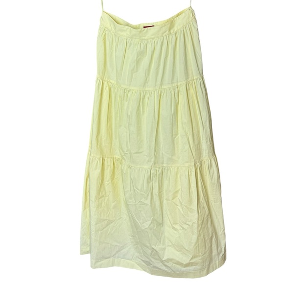STAUD Dresses & Skirts - Staud Wallflower Butter Yellow Tiered Sea Skirt